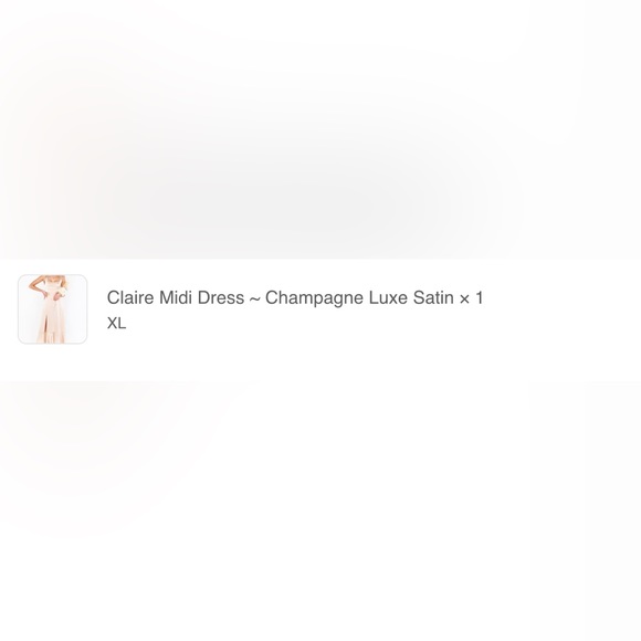 Show Me Your Mumu Satin Luxe Champagne Claire Midi Dress- worn once! - Picture 3 of 4